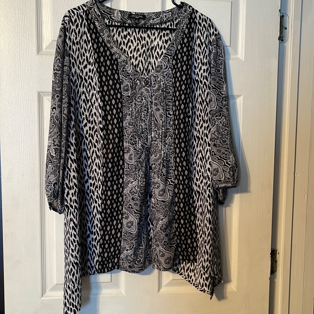 Animal print blouse